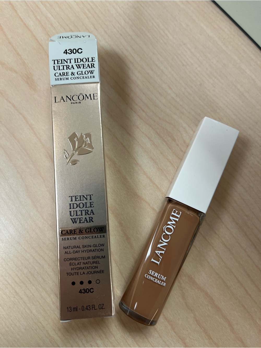 Lancome Teint Idole Ultra Wear Care & Glow Serum Concealer ~0.43 fl oz 430C
